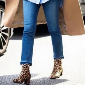 Michale Kors Izzy Skinny Jeans Size 12 Distressed Raw Hem Mid-Rise Inseam-27”